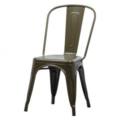 DINING CHAIR OUTDOOR LOFT METAL GREEN - CHAIRS, STOOLS